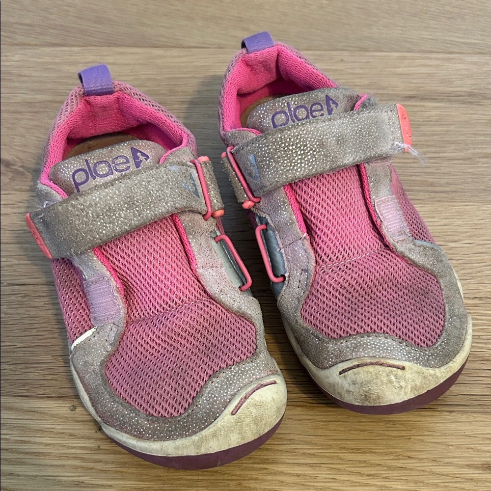 PLAE Ty Kids Sneakers - Pink and Silver